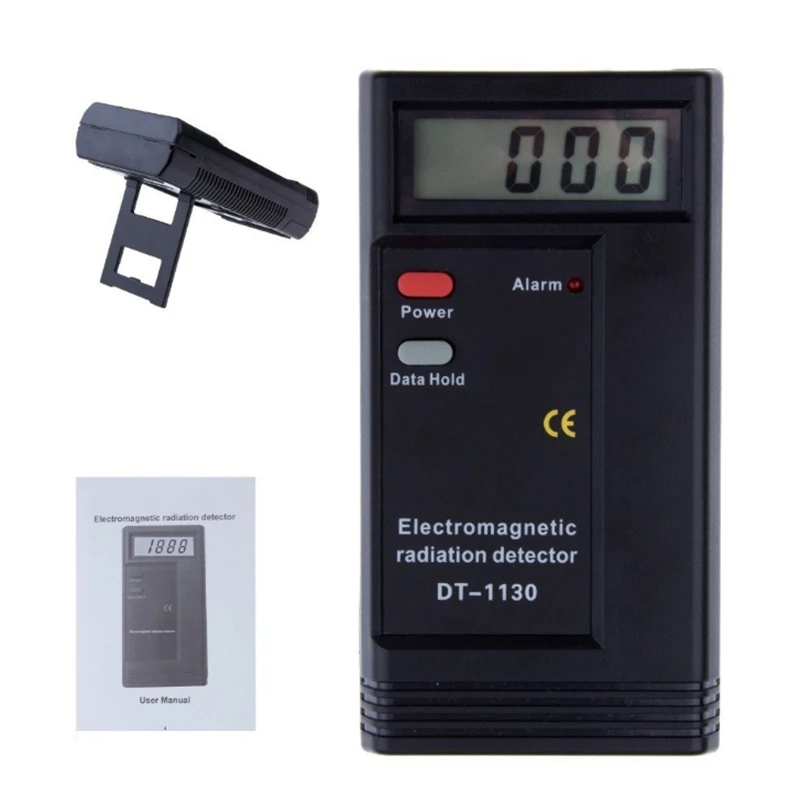 Electromagnetic Radiation Detector Digital EMF Meter Electronic Frequency Tester Home Office Computer Monitors Data Hold Alarm