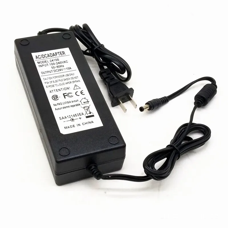 Factory direct sales DC 24V 10A  240W Power Supply For LED Light Audio Digital Amplifier Power Adapter