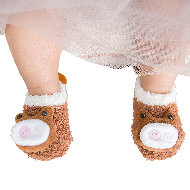 Newborn Baby Socks Anti slip Cartoon Infant Baby Cute Shoes Animal Boots Boy Girl Warm Socks Floor Socks