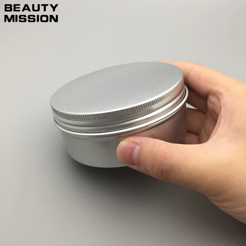 30pcs/lot 250g Aluminum jar cream sample tin 250cc cosmetic lip balm container metal pot ,aluminum bottles wholesale