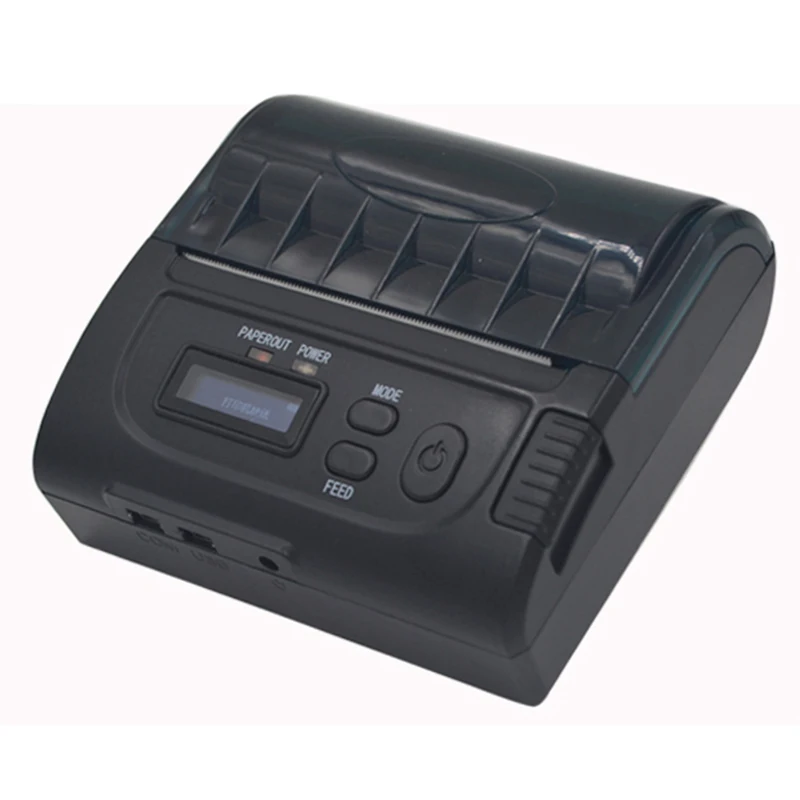 80 mm bluetooth thermal printer,LCD USB 80mm Thermal Bluetooth Receipt Printer IOS/android Protable Printer