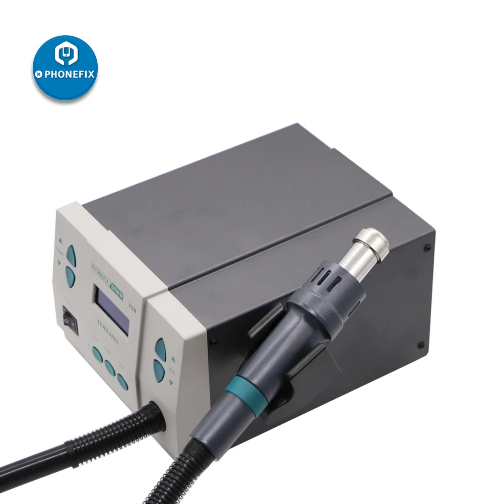 PHONEFIX 900W 디지털 재작업 스테이션, 861DW, 디지털 납땜 재작업 스테이션, 핫 에어 히트 건 스테이션, 3 노즐 포함