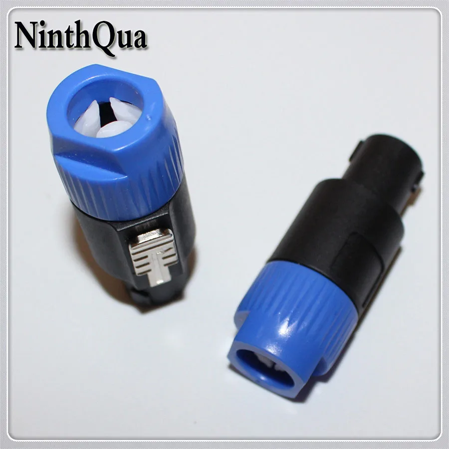 10pcs/lot Professional NL4FC Four Core Speaker Connector Plugs 4 Pole Audio Plugs speakon Connectors Ohm Male Plug