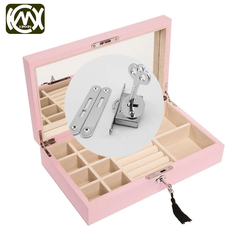 

10pcs/lot KIMXIN spots locks for Jewelry box with key Watchbox lock Hardware accessories Manufacturer sales F-shipping W-018E