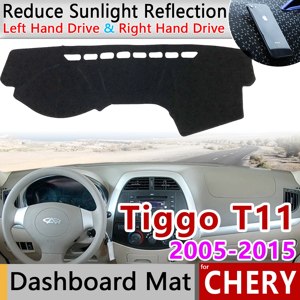 for Chery Tiggo T11 2005~2015 Facelift Anti-Slip Mat Dashboard Cover Pad Sunshade Dashmat Protect Car Accessories 2009 2010 2011