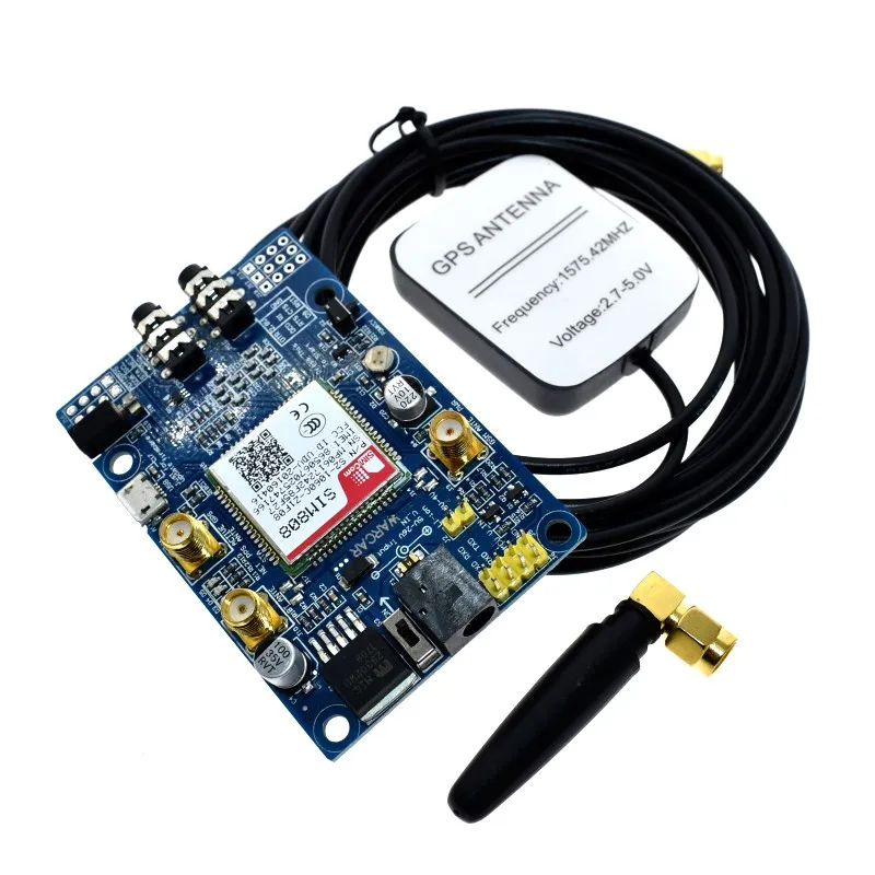 SIM808 modulo GSM GPRS scheda di sviluppo GPS IPX SMA con Antenna GPS Raspberry Pi supporto 2G 3G 4G SIM Card