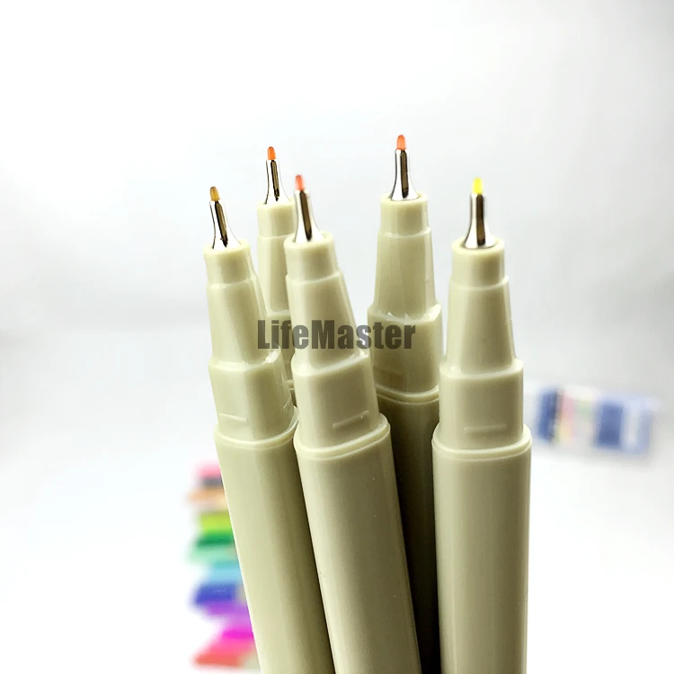 LifeMaster Finecolour Sketch Liner 0.3 mm 24 Color Set Pale Color/Regular Color Drawing Pen Extra Fine Perfect for Manga Design