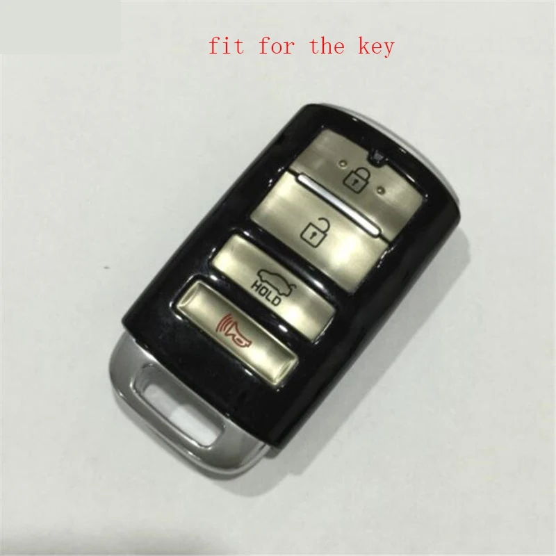 ZAD silicone rubber car key case cover shell skin holder protector for KIA New K7 K9 2013 2014 2015 2016 4 buttons key set