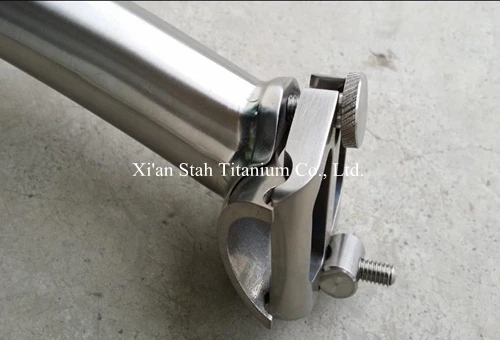 Titanium Ti-6AL/4V Bike Setback Seat post Seatpost 27.2mm / 31.6mm * 350mm / 400m / 450mm for Road / Mountain Bicycle