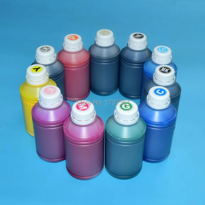 

11 Color 1000ml Waterproof Pigment ink For Epson Stylus Pro 4900 4910 Refill Ink Cartridge T6531-T6539 T653A T653B