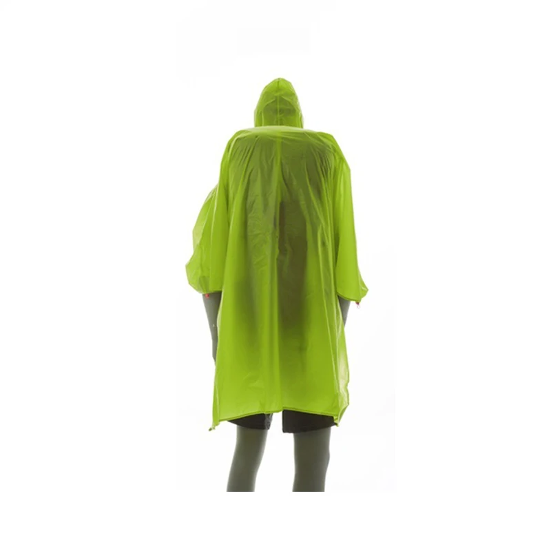 Chaqueta de lluvia ultraligera para una sola persona, impermeable para senderismo, ciclismo, Poncho de Camping, Mini lona multifunción, refugio solar