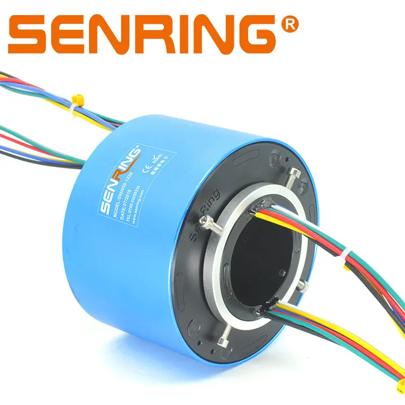 

Through Hole Slip Ring Electric Sliprings hole size 50mm 18 Channel 2A-10A Slip Ring Rotary Union