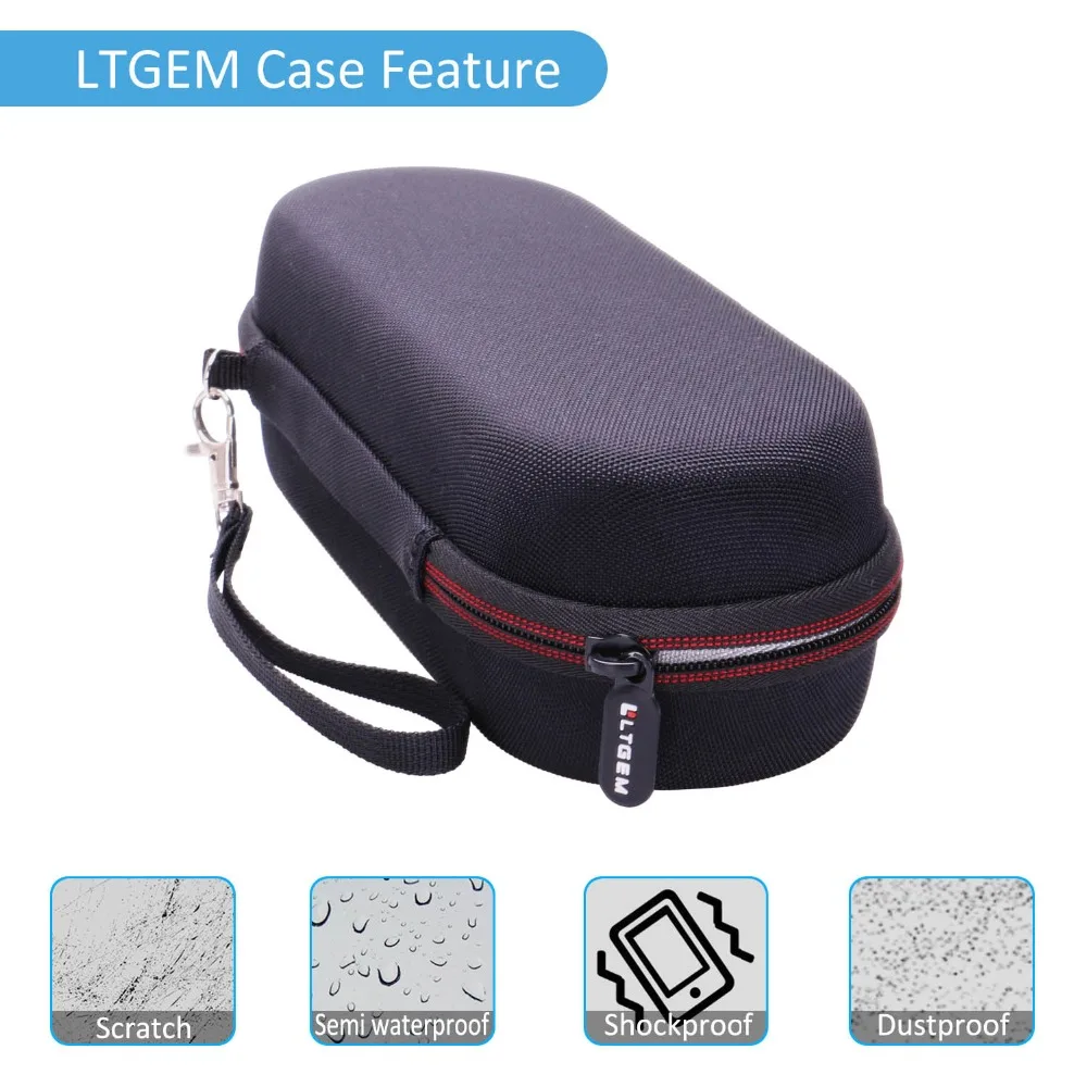 LTGEM Hard Case for Fluke 323/324/325 True-RMS Clamp Meter Clamp Multimeter AC-DC TRMS, Mesh Pocket for Accessories.