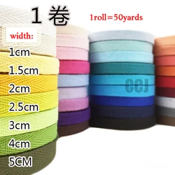 10 MILLIMETRI 50yards Nastro di Cotone Nastri e Fettucce Nastri FAI DA TE Cucito Mestiere di COLORE a spina di pesce/twill nastro di cotone/Cotone Nastri e Fettucce /Bias nastro vincolante