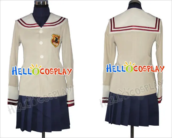 Clannad School Girl Uniform Costume H008