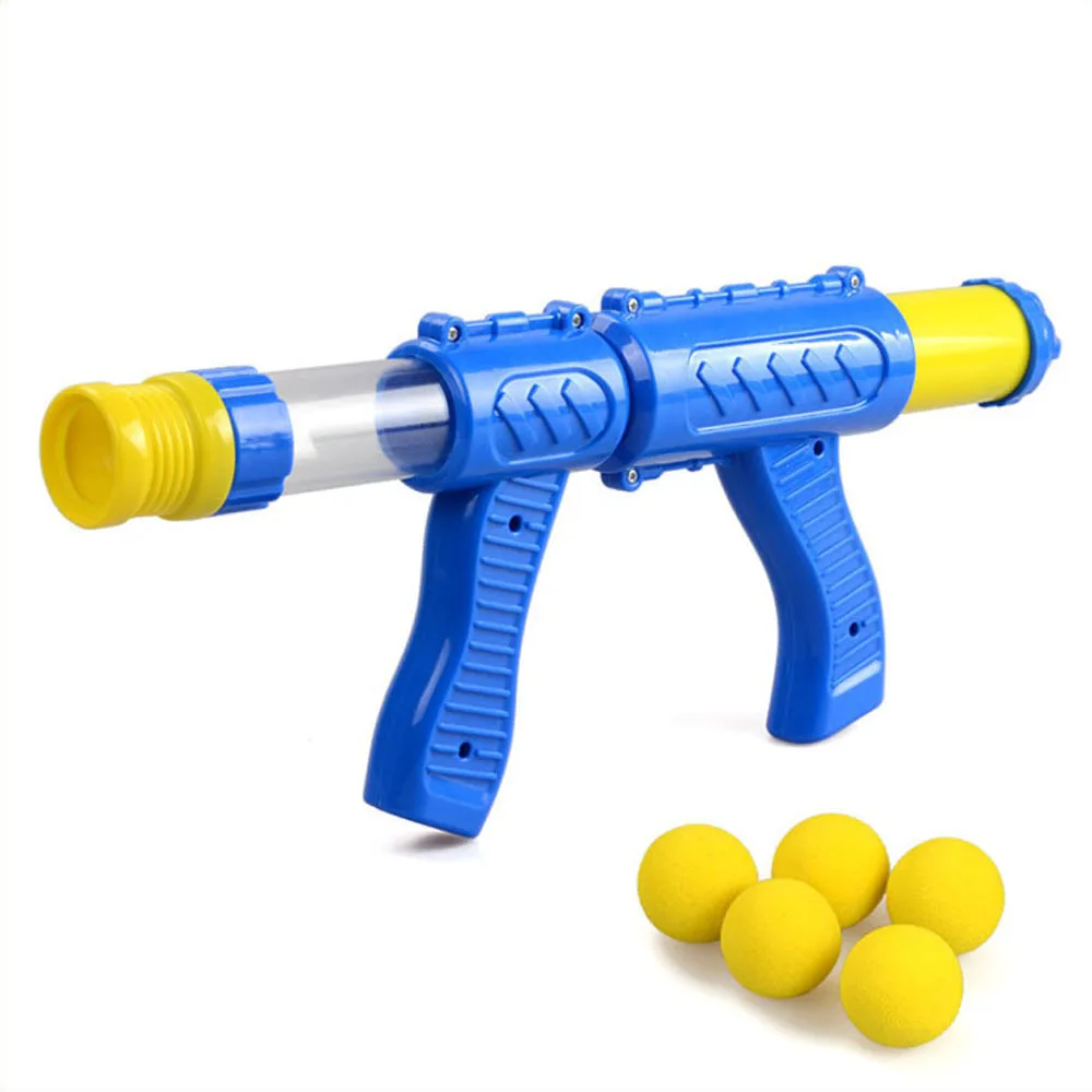 Air Powered Children Interactive Aerodynamic Gun EVA Soft Bullet Air Shoot Gun Desktop Indoor Outdoor Shooting Game for Kids