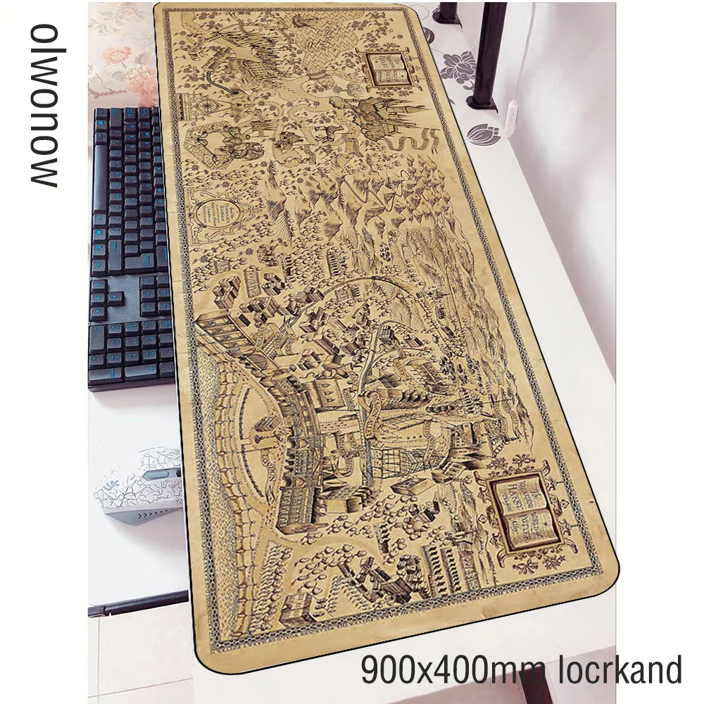 Wizarding World Map mouse pads High-end 900x400mm pad mouse notbook computer mousepad hot sales gaming padmouse gamer mouse mat