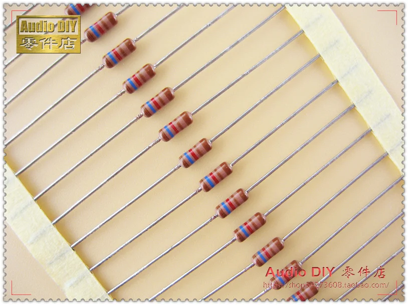 hot sale 30PCS/50PCS VISHAY DALE CCF55 Series 1.62K/0.25W-0.5W 1% Axial Metal Film Color Ring Resistors free shipping