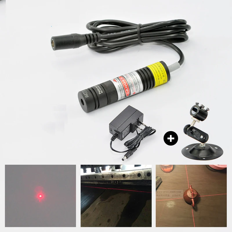 Focusable 650nm 10mw High Light Red Laser Line Module for Clothes Cutting and Wood Cutting Mechanical Positioning