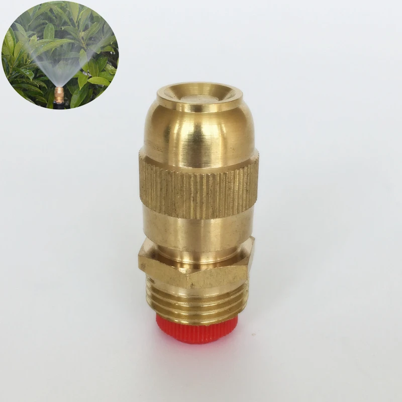 

Adjustable Brass Misting Spray Nozzles 1/2" Misting Sprayers For Watering and Lawn Irrigation