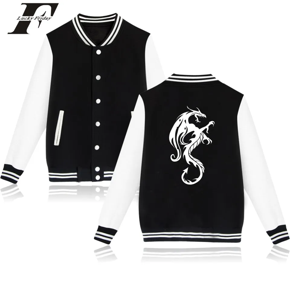 latest funny Dragon print fashion Baseball Jacket men women Hoodies Sweatshirts casual Long Sleeve unisex Jackets coats tops 4XL