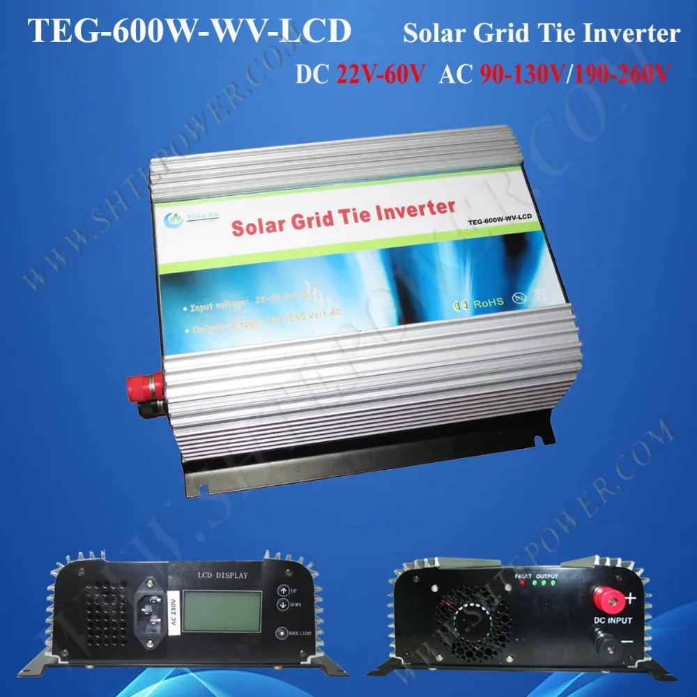 solar power inverter 600w grid tie dc 48v to ac 240v pv inverters solar