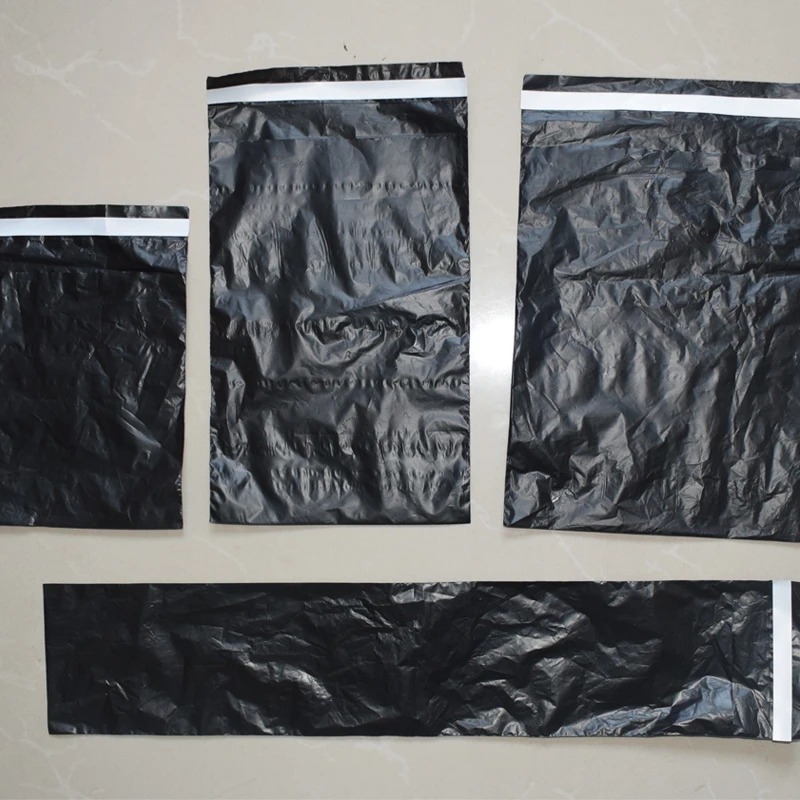 10PCS/lot 15*17cm Multi Sizes Black Self Seal Post Plastic Retail Packaging Packing Poly Bag Packaging Bags For Necklace