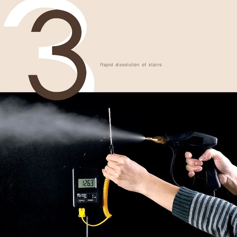 110V 220V Uap Pembersih Suhu Tinggi Listrik Mengukus Mesin Pembersih Tekanan Tinggi AC Range Hood Mobil