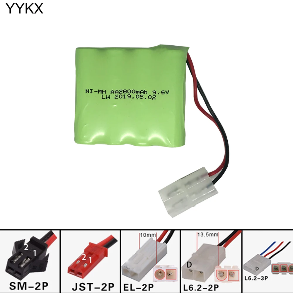 

2800mAh 9.6V Ni-MH battery for Remote Control Toys Cars Trucks Tank Guns lighting facilities RC TOYS AA 9.6V pack battery X type