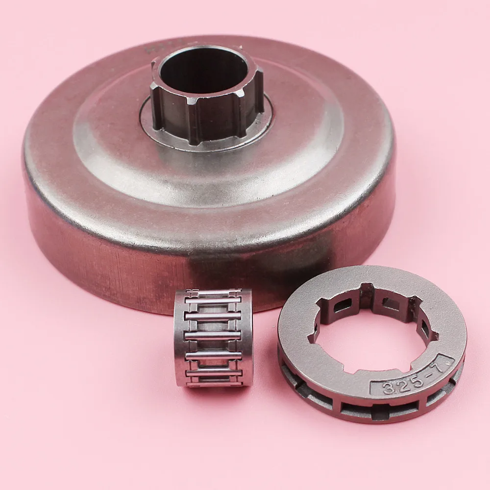 Clutch Drum .325" 7T 19mm Sprocket Rim Needle Bearing For Husqvarna 50 51 55 254 Chainsaw Spare Parts