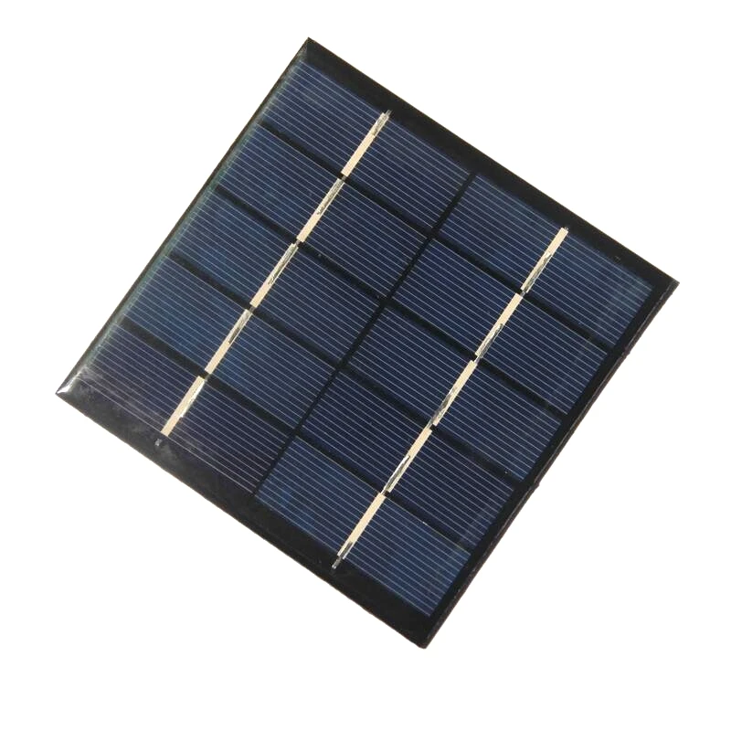 1.2W Mini Solar Panels 5V Epoxy Solar Cell Square Solar PV Module 100*100MM for DIY Solar Lighting System and Toys 5PCS