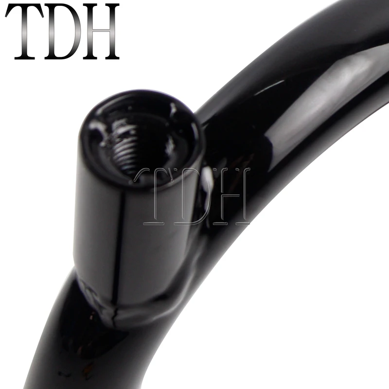 Black Chrome Old School Retro Handlebars 22mm 7/8\