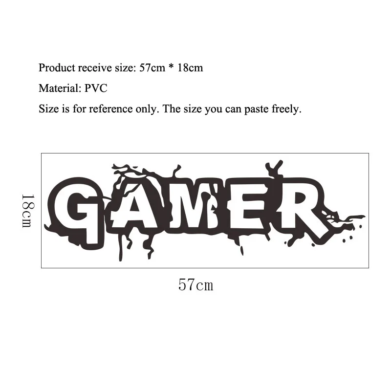 Gamer Crack Pattern Wall Sticker Living Room For Kids Rooms Bedroom Background Home Decoration Stickers Mural Decals Wallpaper