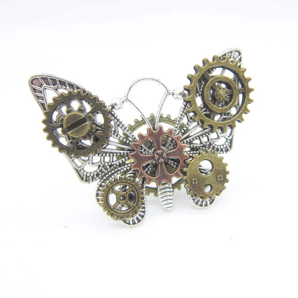 Popular Butterfly Steampunk Gears Vintage Ring