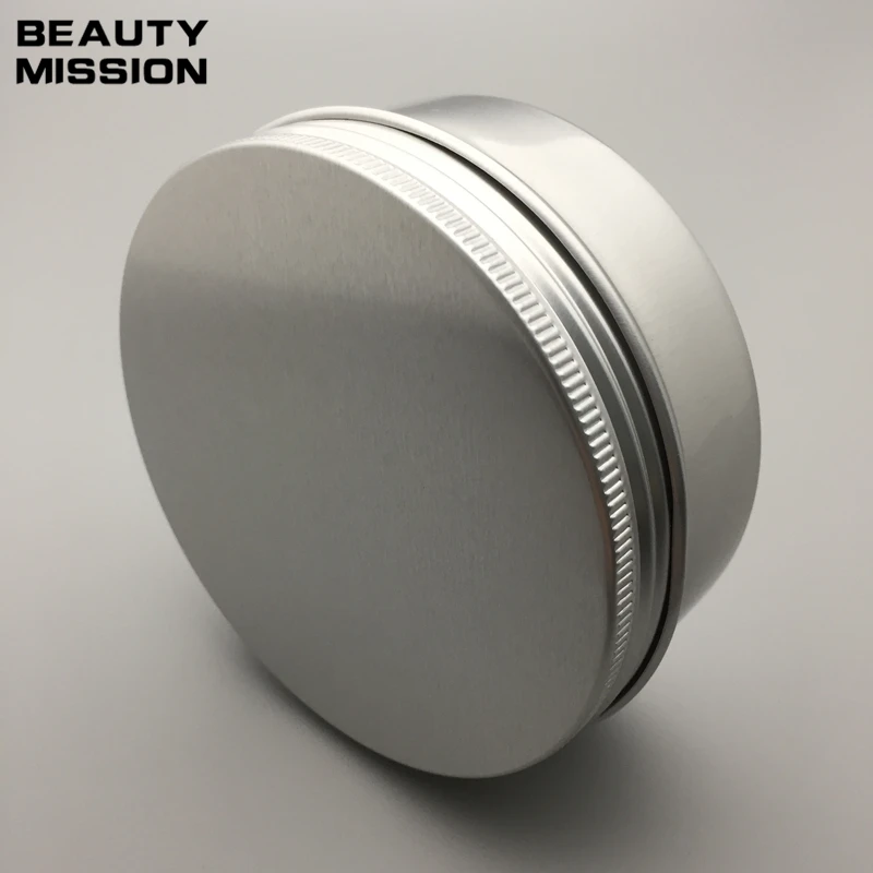 

30pcs/lot 250g Aluminum jar cream sample tin 250cc cosmetic lip balm container metal pot ,aluminum bottles wholesale