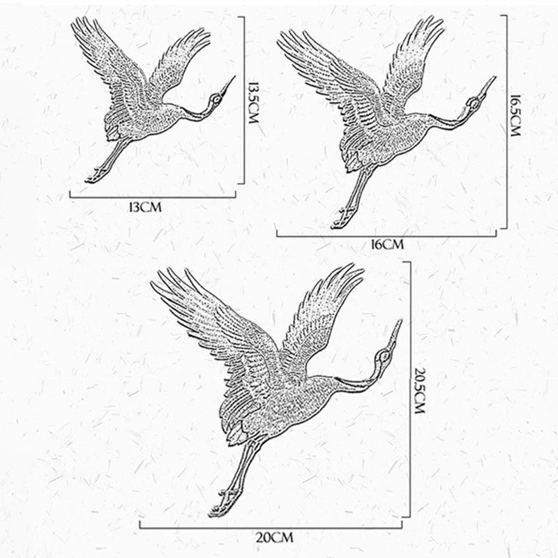 Chinese Style Patches for Clothing Embroidery Applique Sew on Red-crowned Crane Birds Decor DIY Embroidered Stickers for Clothes