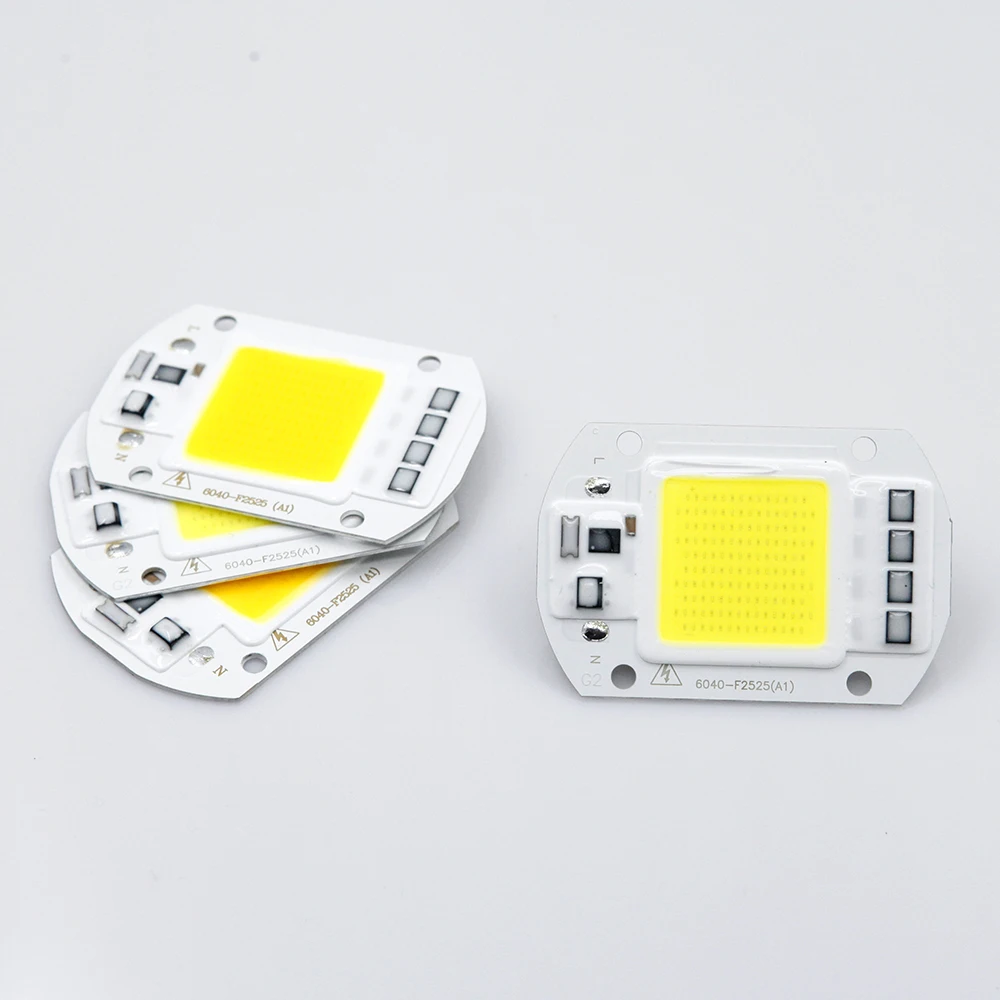 COB LED Lamp 10W 20W 30W 50W AC 220V IP65 Smart IC No Need Driver DIY Chip LED Bulb Flood Light Spotlight Lighting Lampada LED