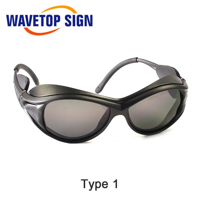 WaveTopSign TCO2 Series 10600nm เลเซอร์ความปลอดภัย Goggles Shield สำหรับ CO2 ตัดเลเซอร์แกะสลักเครื่อง