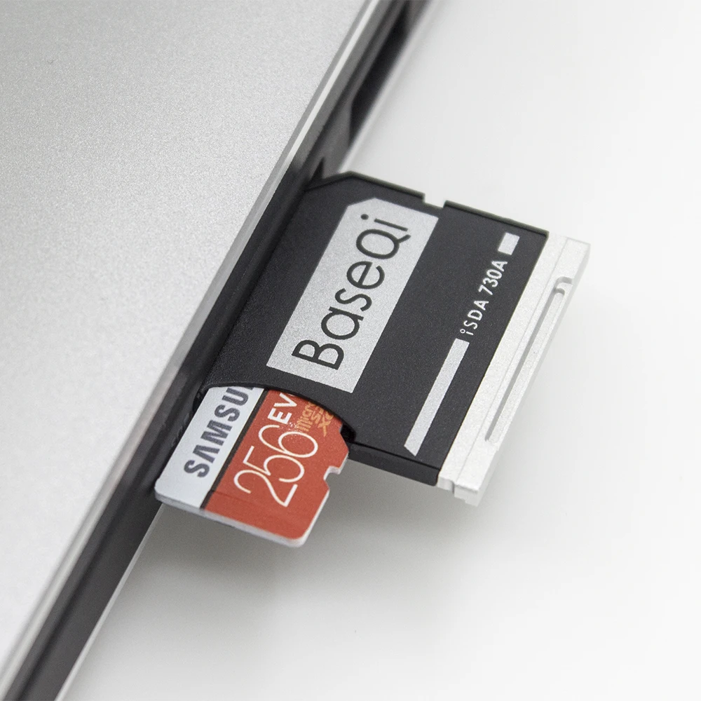 BaseQi Dell 731A Aluminum Stealth drive Micro SD/TF Card Adapter SD Card Reader For Dell XPS 13-inch