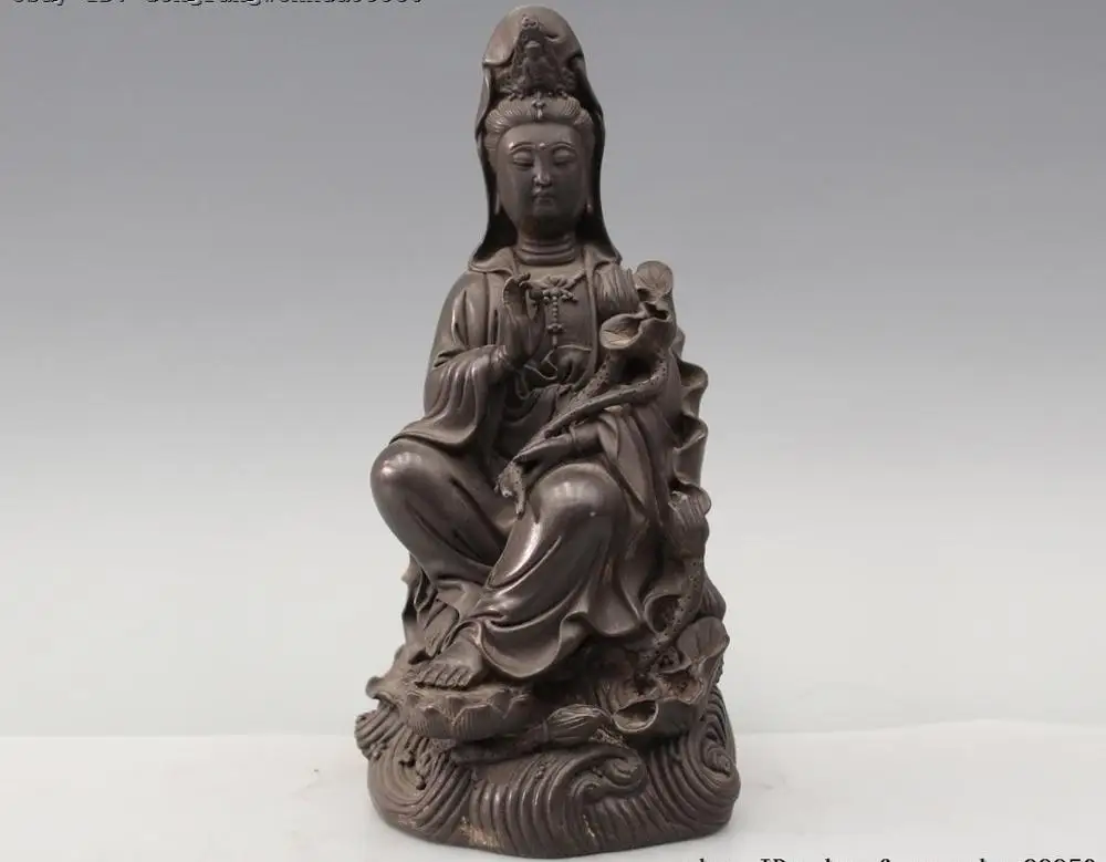 

Тибетская медная Бронзовая статуя Будды Kwan-Yin GuanYin Будда Бодхисаттва