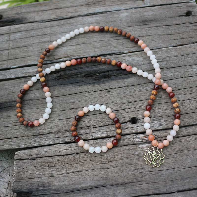 8mm Natural Stone Bead,Aventurine,Carnelian,Vintage Onyx,JapaMala Sets,Spiritual Jewelry,Meditation,Inspirational,108 Mala Beads