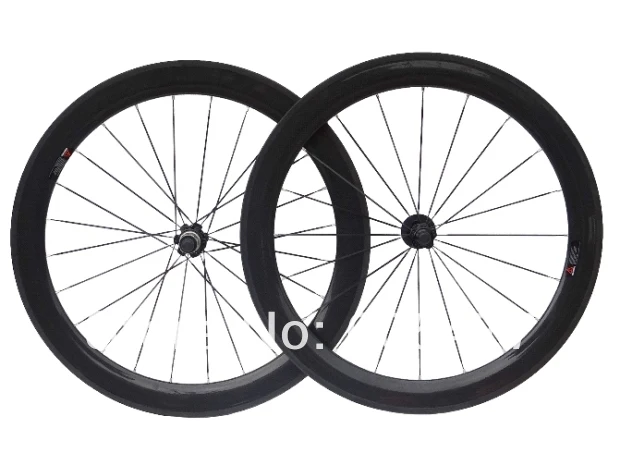 Clincher  Wheelset 50mm - Full Carbon 3k glossy Clincher Rim Road Bike 700C Wheel set  8/9/10/11's