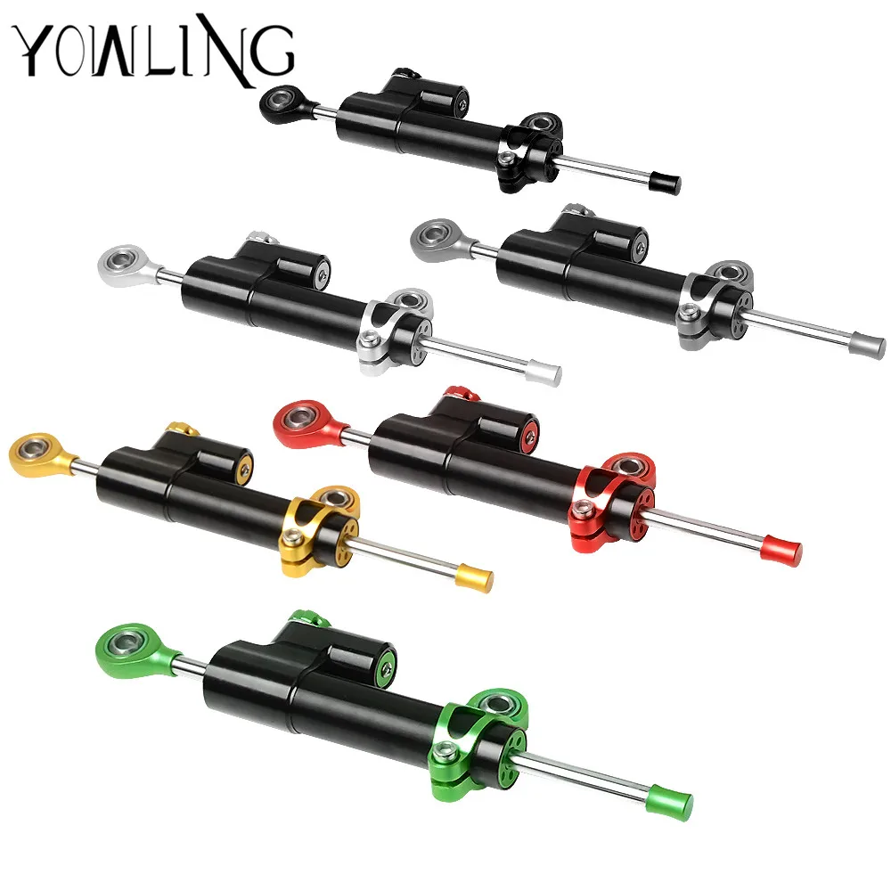 

For z900 z800 z750 yamaha r6 mt07 fz6 r3 ninja 300 mt 09 xj6 Pulsar CNC Damper Steering StabilizerLinear Reversed Safety Control