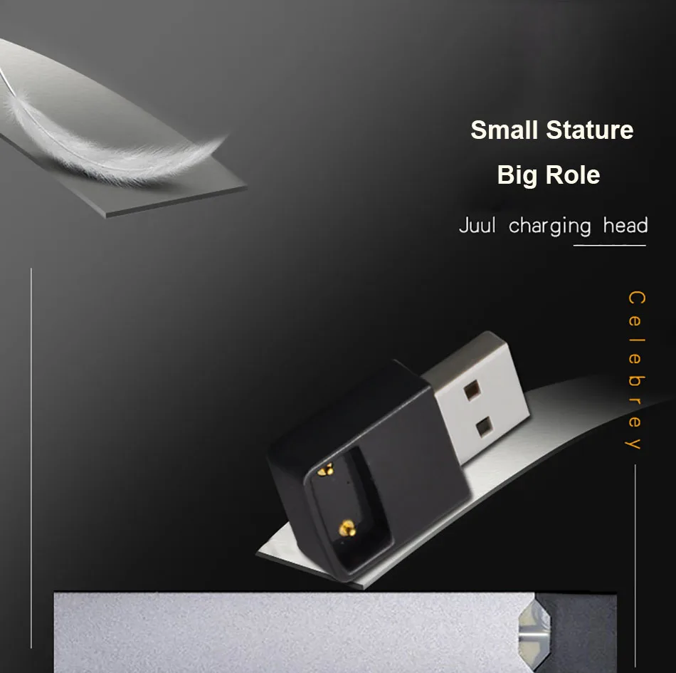 Cargador USB Original, cabezal de carga magnético para JUUL, cargador de cigarrillo electrónico plano, doble puerto USB para JUUL Vape Pen Charger