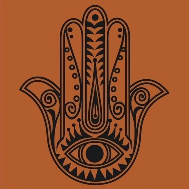 The hamsa hand wall decal sticker , hamsa Vinyl Wall Decal Muslim House Protection Housewares Decor Sticker,IS2011