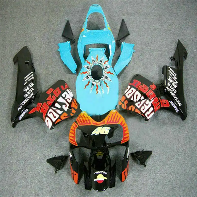 

km sales in sky blue orange red white For CBR 600RR 600 RR 03 04 2003 2004 CBR600 RR F5 CBR600RR 2003 2004 03-04 Fairing