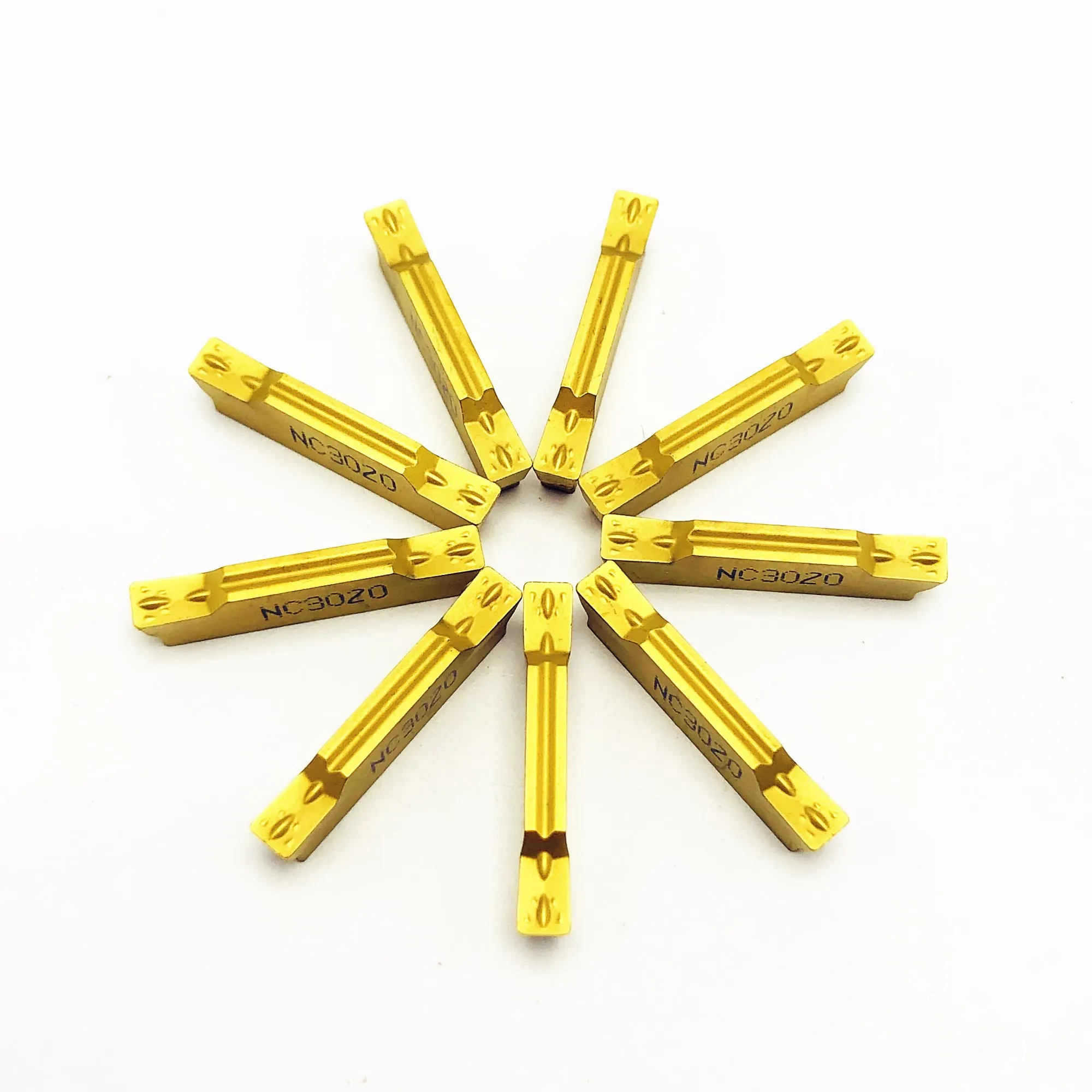 10PCS strumento Tornio MGMN300 M NC3030 Carburo di lama di metallo strumento di svolta MGMN 300 tornio utensili CNC parti di sbozzare e strumenti scanalatura