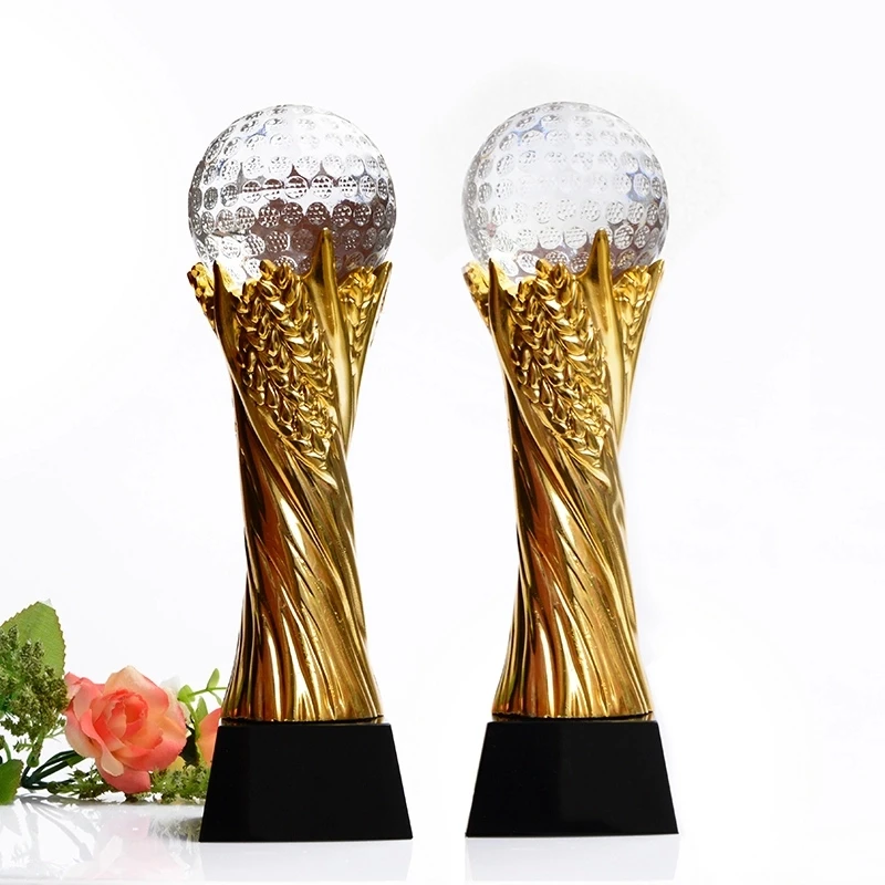 

Sports Event Crystal Trophies Awards Craft Gift Basketball Football Golf Champions Cup Trophy