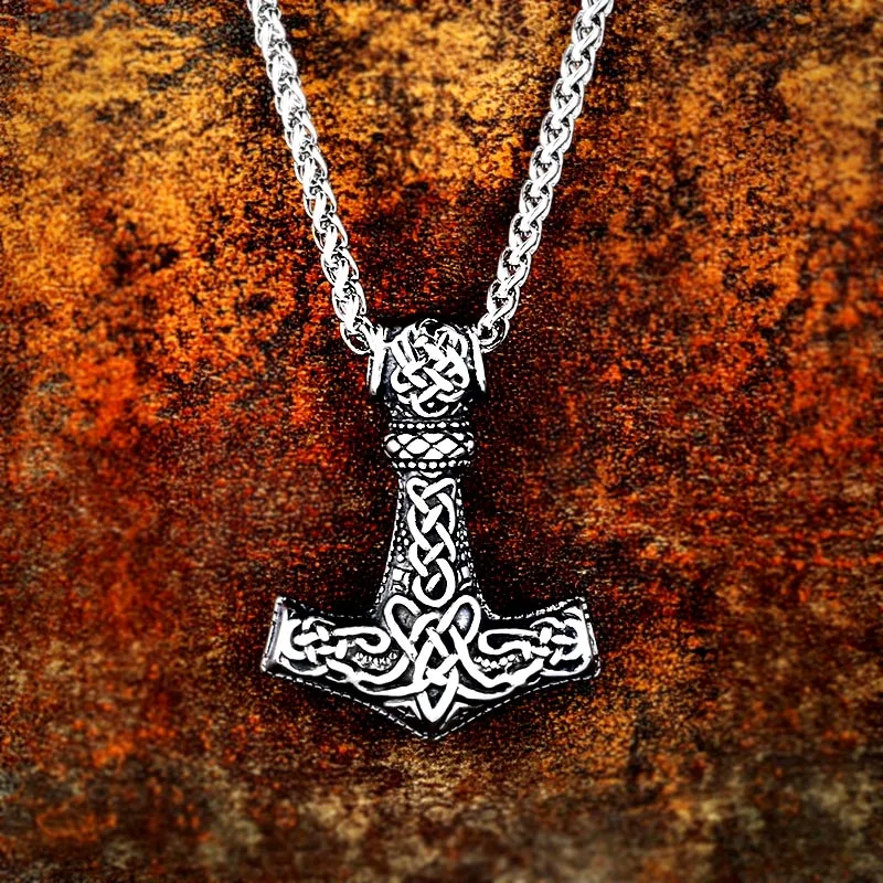 BEIER new store 316L stainless steel VIKING pendant necklace Nordic amulet hammer high quality jewelry LLBP8-385P