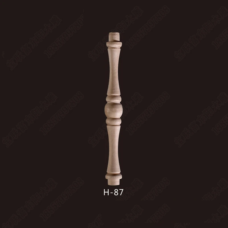 20Pcs Beech Unpainted Unfinished Wood Craft Spindles Baluster for Home Restaurant Decor Repair Decoration